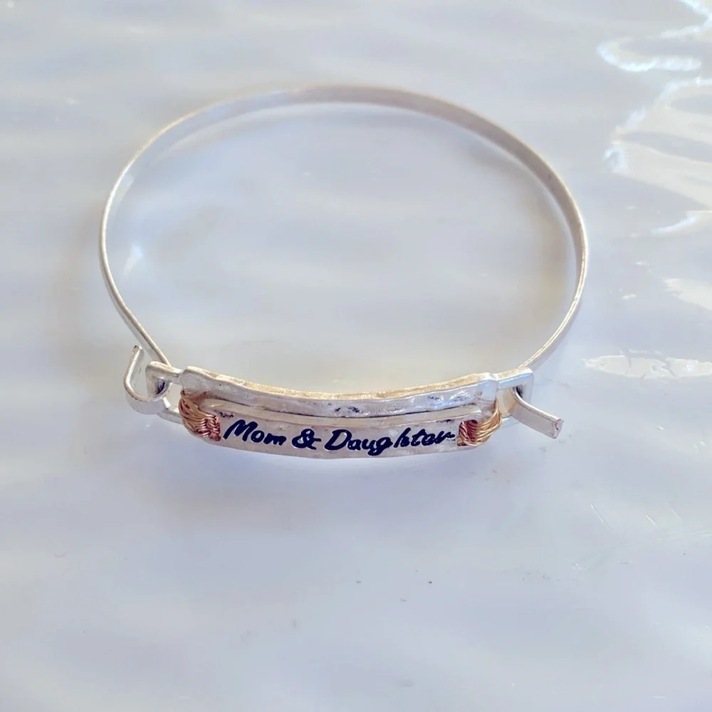 Silver and Gold  Mom/Daughter Bracelet